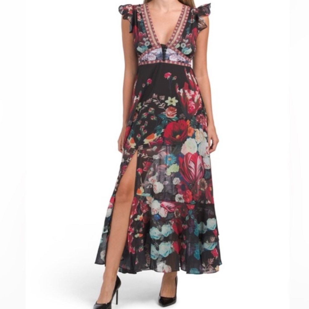 Dalia MacPhee Maxi Floral Dress